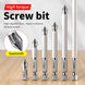 6 Pcs Non-Slip Magnetic Cross Head Household Electric Driver Screw Set - High Hardness Hand Drill Bits for Electric Screwdrivers
