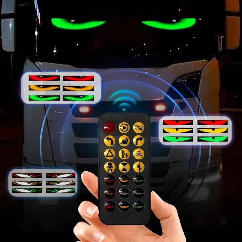 35.3In Smart Control LED Display Car Windshield Eyes LED Matrix Pixel Panel Display Evil Eyes LED Screen for the Car Windshield