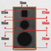 8 Inch Three-Way Labyrinth Speaker Empty Box Bookshelf Speaker Home Speaker DIY Hifi Audio Wooden Handmade Box Passive Speaker