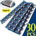 10-20Pcs 18650 TP4056 1A 5V Lithium Battery Charging Board Module Type-C Interface Charging Board with Protection Dual Functions