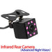 High-Definition Waterproof CCD Rear View Camera with 8 LED Night Vision for Enhanced Reversing and Parking Assistance