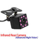 High-Definition Waterproof CCD Rear View Camera with 8 LED Night Vision for Enhanced Reversing and Parking Assistance