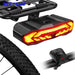 Bike Tail Light for Cargo Rack with Turn Signals Brake Light Rechargeable Wireless Remote Bike Horn Alarm Bike Light