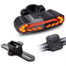 Bike Tail Light for Cargo Rack with Turn Signals Brake Light Rechargeable Wireless Remote Bike Horn Alarm Bike Light