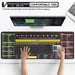 Excel Shortcut Keys Mouse Pad - Extended Large XL Cheat Sheet Gaming Mousepad Non-Slip PC Office Spreadsheet Keyboard Mat