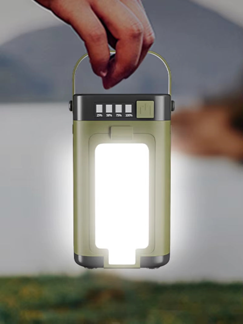 Solar Camping Lantern Foldable Camping Light Waterproof Rechargeable Lantern Portable Flashlight LED Tent Light Emergencise Gear