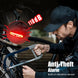 Bike Tail Light for Cargo Rack with Turn Signals Brake Light Rechargeable Wireless Remote Bike Horn Alarm Bike Light