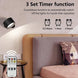Touch & Remote Control Indoor Wireless Rechargeable Wall Lamp Battery Powered LED Cordless Wall Sconces Light with USB Charging