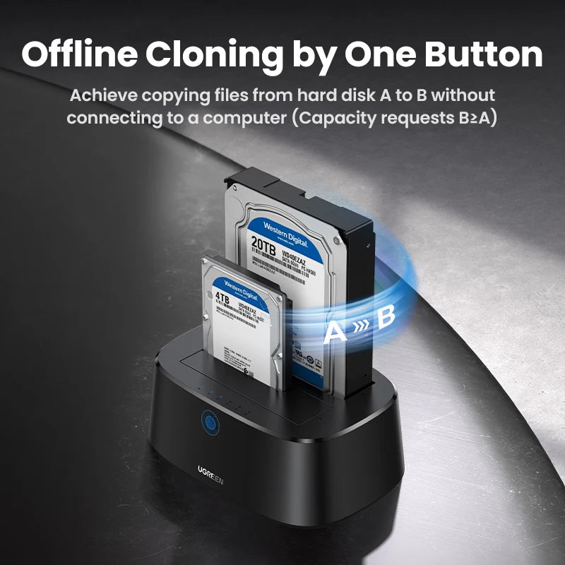 HDD Docking Station SATA to USB 3.0 Adapter for 2.5 3.5 SSD Disk Case HDD Box Dock Hard Drive Enclosure Docking Station