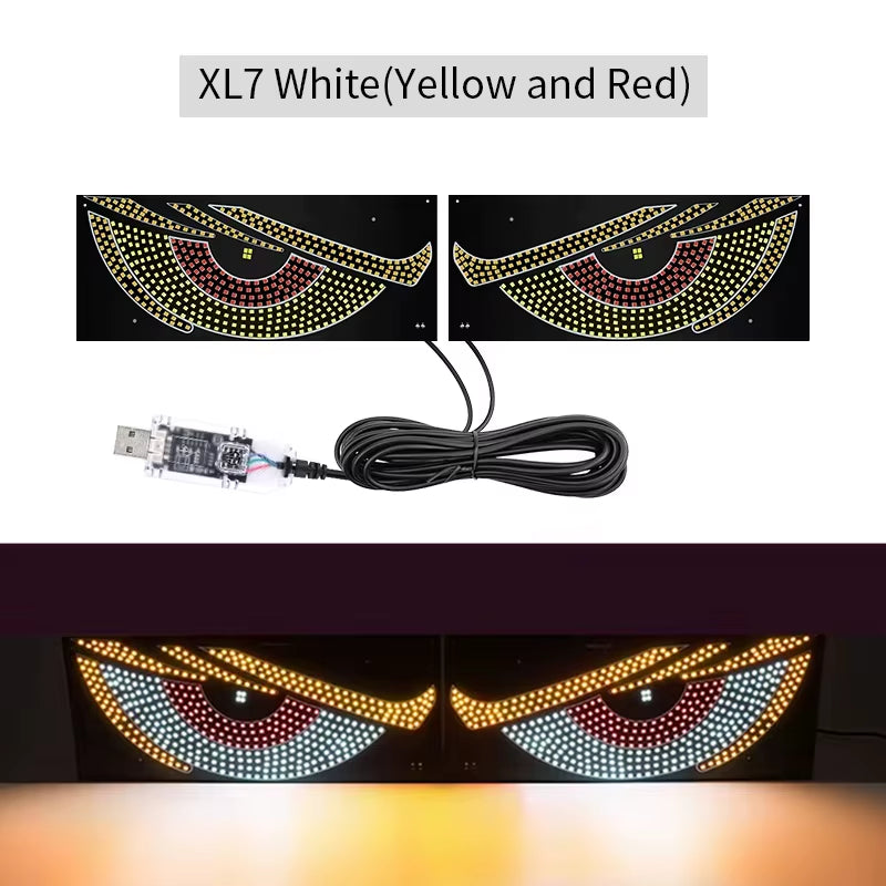 35.3In Smart Control LED Display Car Windshield Eyes LED Matrix Pixel Panel Display Evil Eyes LED Screen for the Car Windshield