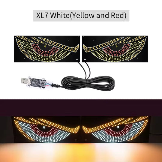 35.3In Smart Control LED Display Car Windshield Eyes LED Matrix Pixel Panel Display Evil Eyes LED Screen for the Car Windshield