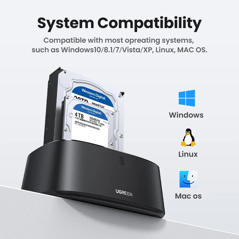 HDD Docking Station SATA to USB 3.0 Adapter for 2.5 3.5 SSD Disk Case HDD Box Dock Hard Drive Enclosure Docking Station