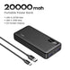 20000Mah PD 20W Power Bank Fast Charge Portable Powerbank for Iphone 17 16 15 Pro Max Xiaomi Phone External Battery 30W