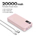 20000Mah PD 20W Power Bank Fast Charge Portable Powerbank for Iphone 17 16 15 Pro Max Xiaomi Phone External Battery 30W