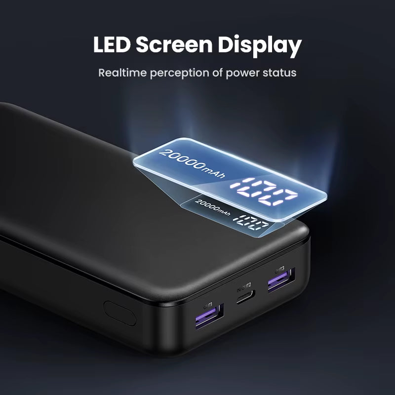 20000Mah PD 20W Power Bank Fast Charge Portable Powerbank for Iphone 17 16 15 Pro Max Xiaomi Phone External Battery 30W