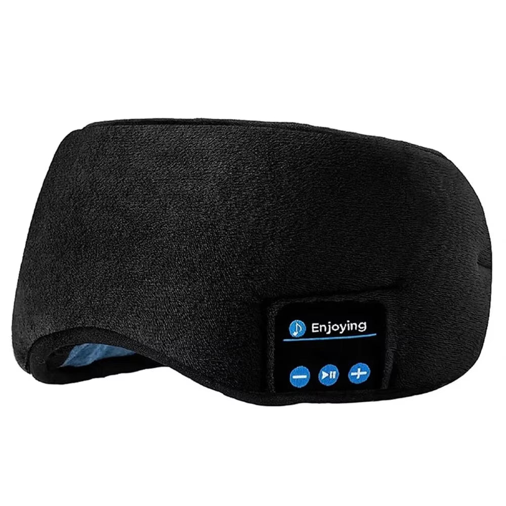 Bluetooth Sports Earphones and Sleep Headband - Wireless Music Headset with Eye Mask Design