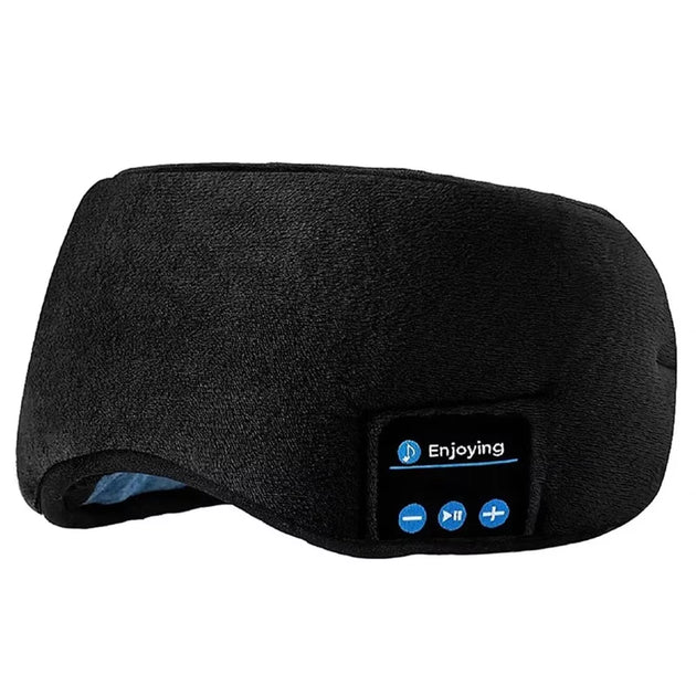 Bluetooth Sports Earphones and Sleep Headband - Wireless Music Headset with Eye Mask Design
