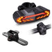 Bike Tail Light for Cargo Rack with Turn Signals Brake Light Rechargeable Wireless Remote Bike Horn Alarm Bike Light