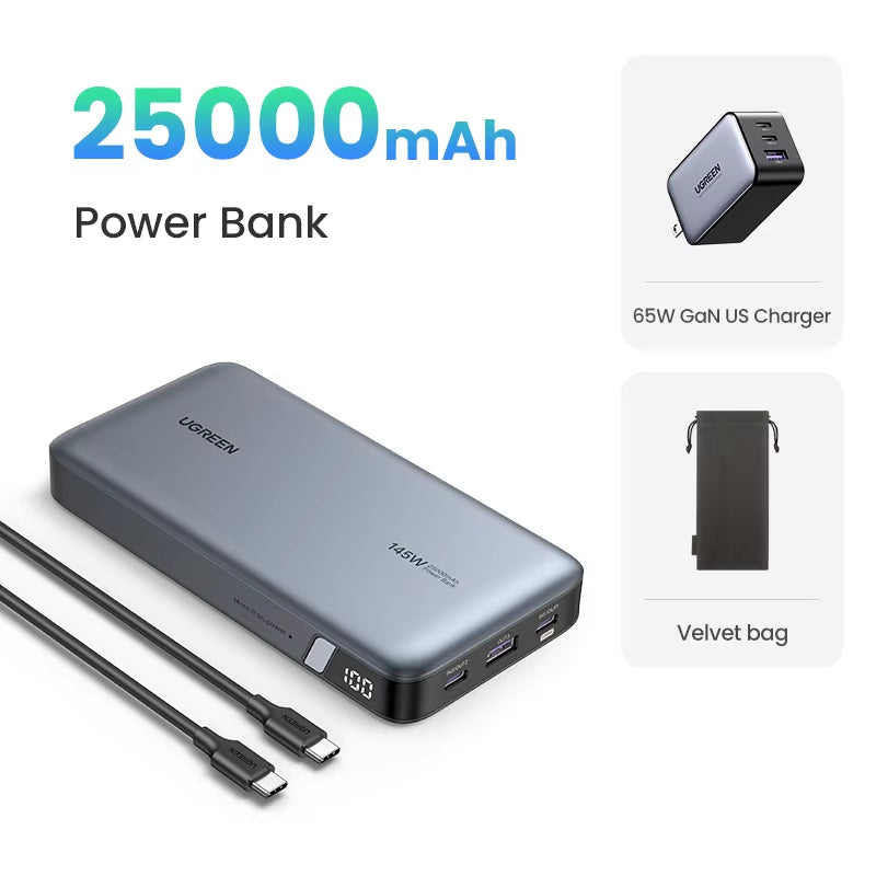 100W 20000Mah Power Bank Portable PD Fast Charging Powerbank for Iphone 15 Laptop Notebook Fast Charge External Battery