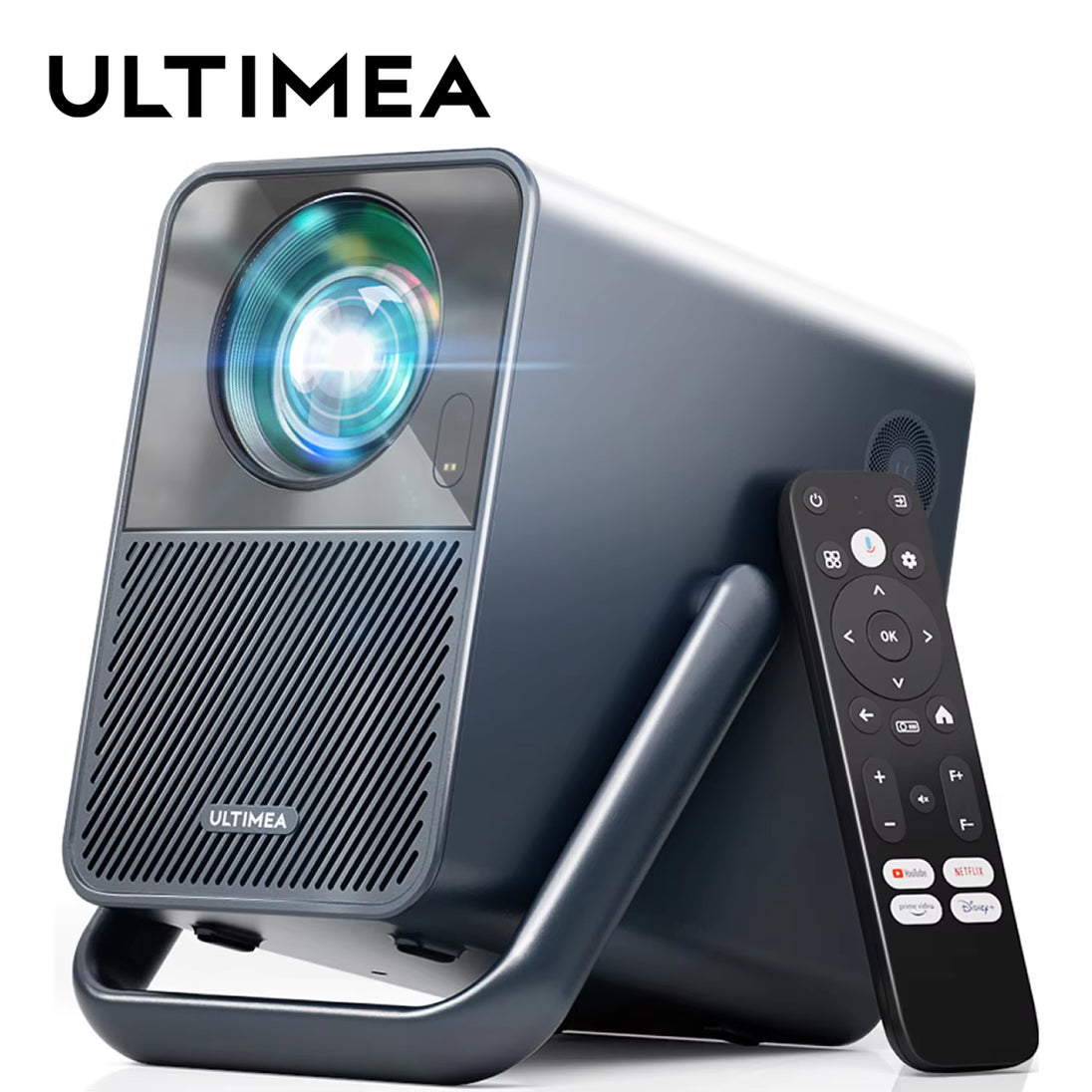 4K Android TV Projector with Netflix, 1000 Lumens Home Cinema, Dolby Audio Portable Smart Beamer