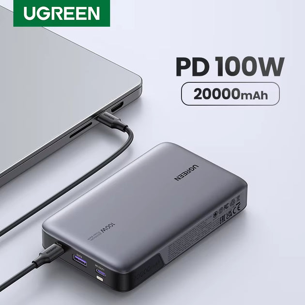 100W 20000Mah Power Bank Portable PD Fast Charging Powerbank for Iphone 15 Laptop Notebook Fast Charge External Battery