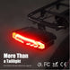 Bike Tail Light for Cargo Rack with Turn Signals Brake Light Rechargeable Wireless Remote Bike Horn Alarm Bike Light