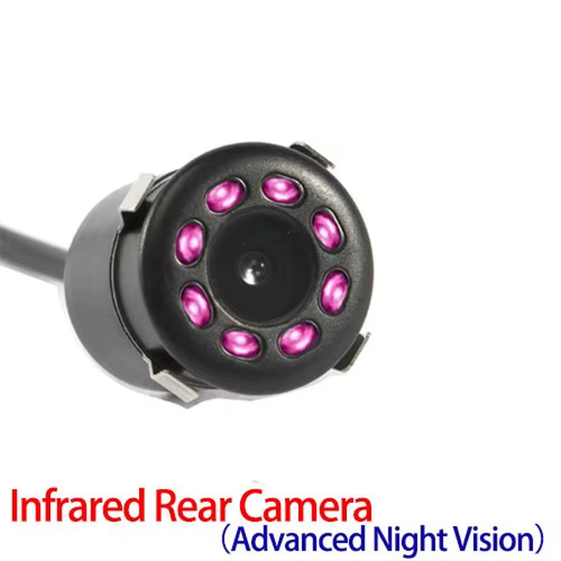 High-Definition Waterproof CCD Rear View Camera with 8 LED Night Vision for Enhanced Reversing and Parking Assistance